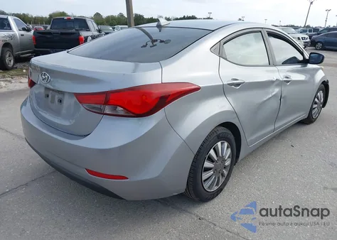 2016 Hyundai Elantra Se из США, поврежденный, VIN 5NPDH4AE9GH690761